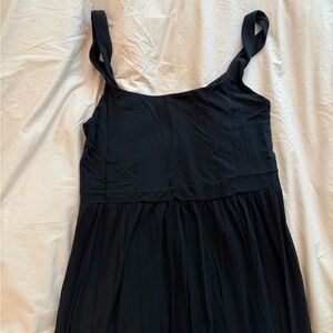 Elegant Black Maxi Dress w/ side slit